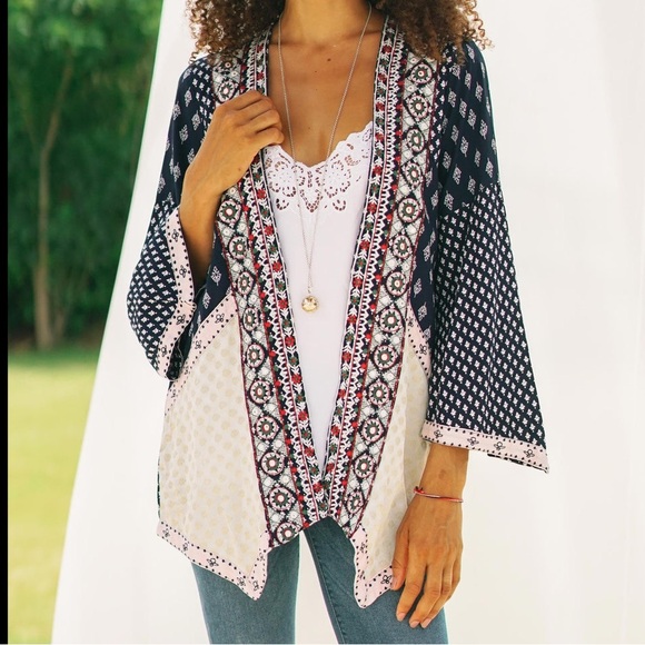 Novica Sweaters - Novica Patchwork Bohemian Summer Cardigan Jacket